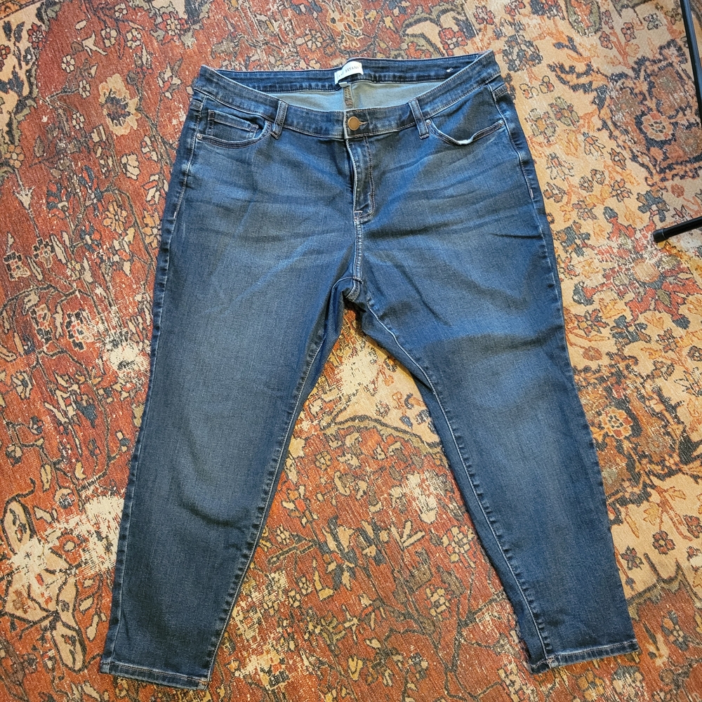 Lane Bryant Signature Fit, Mid-Rise Skinny Jeans, Size 22 Petite